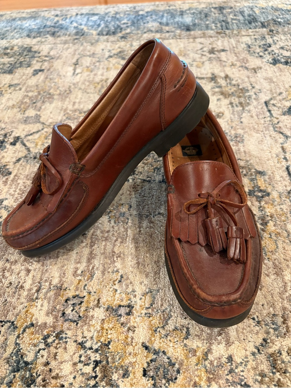 Men's Dockers 7828 Leather Dress-Casual Tassel Slip-on Comfort Loafer Shoes 8.5